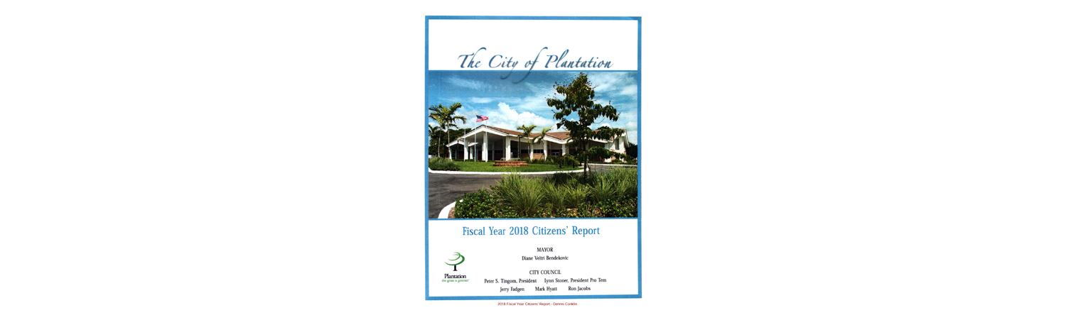 2018 Fiscal Year Citizens' Report (Dennis Conklin)